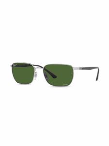 Ray-Ban Zonnebril met rechthoekig montuur - Groen