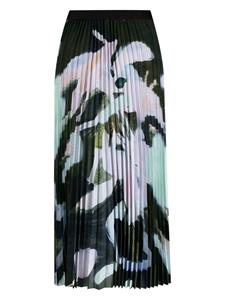 MUNTHE Midi-rok met print - Groen