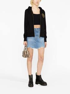 versacejeanscouture Versace Jeans Couture Hoodie met logopatch - Zwart