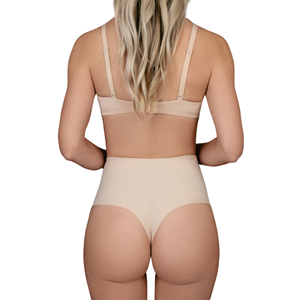 byebra Sculpting Mid Waist Thong Bye Bra | Soft Nude