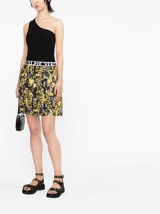 versacejeanscouture Versace Jeans Couture Plooirok met barokprint - Zwart