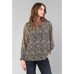 LE TEMPS DES CERISES Bedrukte blouse met V-hals en lange mouwen