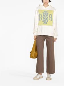 Barrie Hoodie met logopatch - Beige