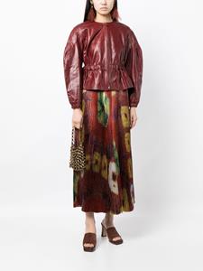 ullajohnson Ulla Johnson Rami high waist plooirok - Rood