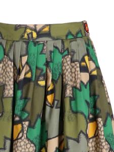 Kenzo Mini-plooirok met camouflageprint - Groen