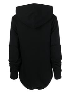 rickowensxchampion Rick Owens X Champion Hoodie met geborduurd logo - Zwart