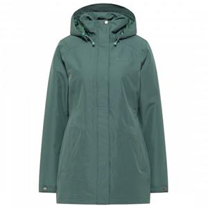 Vaude - Women's Jalama Coat - Lange jas, olijfgroen/turkoois
