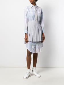 thombrowne Thom Browne Seersucker mini-plooirok - Blauw