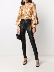 philippplein Philipp Plein Zijden blouse - Beige