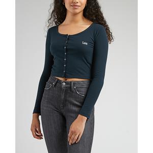 Lee T-shirt cropped, lange mouwen