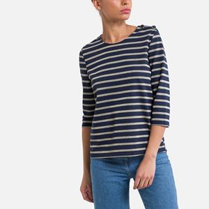 Vero moda Gestreept T-shirt met 3/4 mouwen