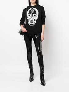 philippplein Philipp Plein Hoodie met doodskopprint - Zwart