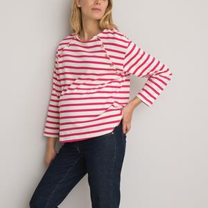 LA REDOUTE COLLECTIONS Gestreept T-shirt voor zwangerschap, met lange mouwen