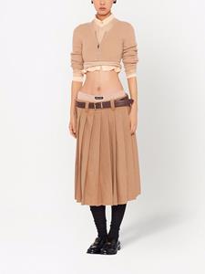 miumiu Miu Miu Plooirok - Beige