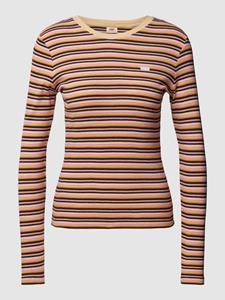 Levis Langarmshirt "BABY TEE", im Ringeldessin, aus Baumwolle