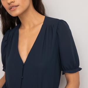 LA REDOUTE COLLECTIONS Blouse met V-hals, korte mouwen