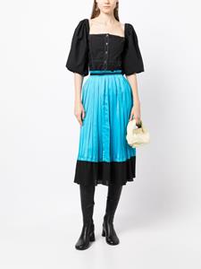 3.1philliplim 3.1 Phillip Lim Satijnen plooirok - Blauw