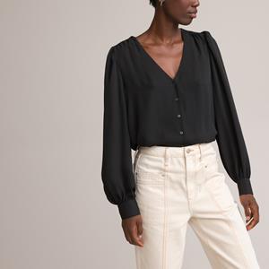 LA REDOUTE COLLECTIONS Blouse met V-hals, lange mouwen