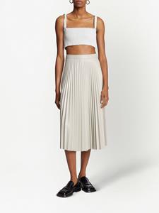 Proenza Schouler White Label Plooirok van imitatieleer - Wit