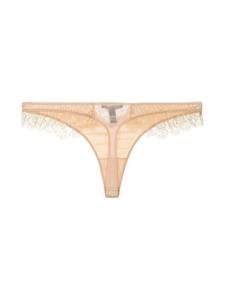 kikidemontparnasse Kiki de Montparnasse String met kant - Beige