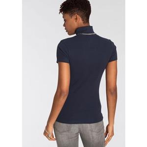 Flashlights Colshirt figuurvolgend, basic stijl, rolkragen, van 100% katoen, elastisch