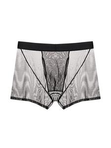 Fleur Du Mal Boxershorts met mesh vlak - Zwart