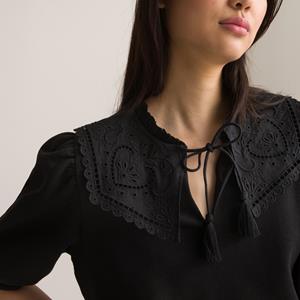 LA REDOUTE COLLECTIONS Sweater met grote ronde hals en 3/4 mouwen