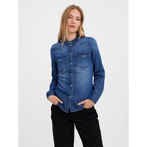 Vero Moda Jeansbluse "VMMARIA LS DENIM SLIM SHIRT MIX NEW"