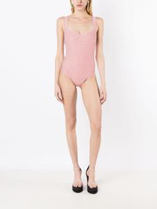 amirslama Amir Slama Badpak met gingham ruit - Rood
