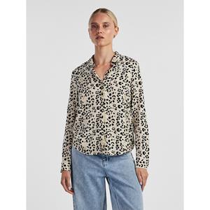 Pieces Hemd met lange mouwen en luipaardprint