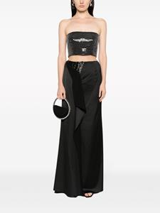 gemymaalouf Gemy Maalouf Cropped top - Zwart