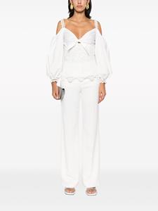Gemy Maalouf Kanten blouse - Wit
