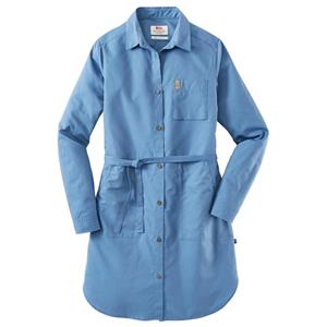 Fjällräven Dames Shirtblouse Övik Shirt Dress W, blauw