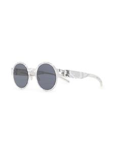 Mykita Zonnebril met rond montuur - Wit