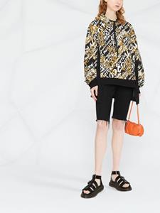 versacejeanscouture Versace Jeans Couture Hoodie met logoprint - Zwart