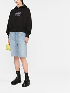 versacejeanscouture Versace Jeans Couture Hoodie met logoprint - Zwart