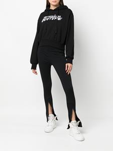 versacejeanscouture Versace Jeans Couture Hoodie met geborduurd logo - Zwart