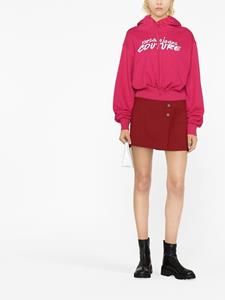 versacejeanscouture Versace Jeans Couture Hoodie met geborduurd logo - Roze