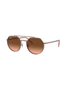 Ray-Ban Zonnebril met rond montuur - Roze