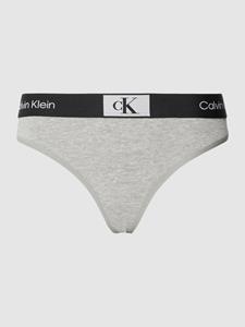 Calvin Klein string dames Retro- Modern Thong - Hoge katoenen dames string