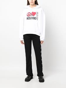 Moschino Hoodie met logoprint - Wit