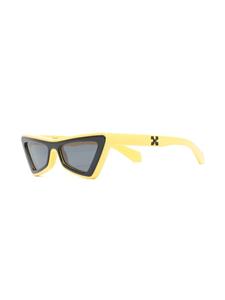 off-whiteeyewear Off-White Eyewear Arrows zonnebril met cat-eye montuur - Geel