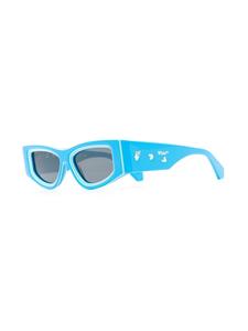 off-whiteeyewear Off-White Eyewear Zonnebril met logoprint - Blauw