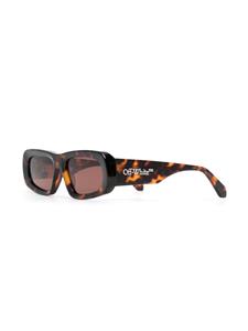 off-whiteeyewear Off-White Eyewear Zonnebril met vierkant montuur - Bruin