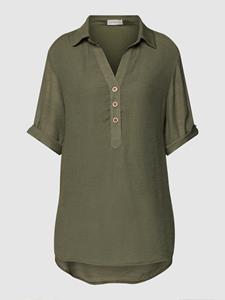 Apricot Blouse met tuniekkraag