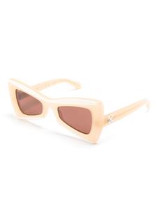 off-whiteeyewear Off-White Eyewear Nashville zonnebril met geometrisch montuur - Beige