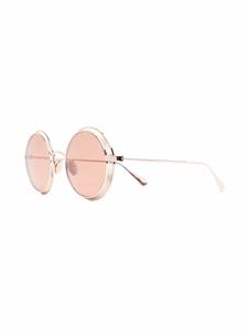 omegaeyewear OMEGA EYEWEAR Zonnebril met rond montuur - Goud