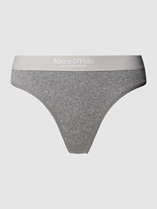 Marc O'Polo String met ribstructuur en elastische band met logo