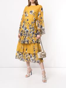 Bambah Tuniek met bloemenprint - Geel