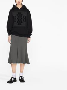 Barrie Hoodie met logopatch - Zwart
